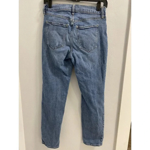 OLD NAVY BOYFRIEND JEAN MIDRISE SIZE 6 - SUPER DISTRESSED - QUICK SHIPPING - Picture 8 of 12